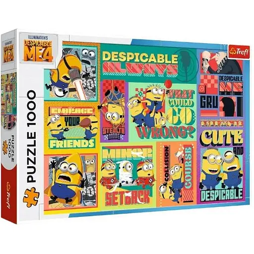 Пазл Trefl Друзья под прикрытием Ничтожный Я 4 коллаж 1000 эл. (10820)