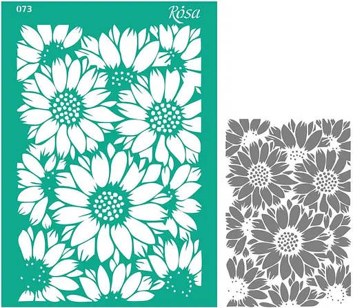 Трафарет багаторазовий самоклеючий №073 Фоновий А4 (21×29,7см) Rosa TALENT - фото 1