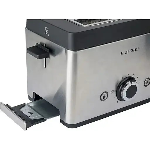 Тостер Silver Crest STT 850 silver с насадкой для булочек, размораживанием и регулировкой степени поджаривания - фото 5