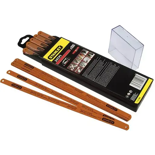 Полотно для ножівок по металу Stanley Rubis молібденове жорстке L 300 мм 24 з/д 100 шт. (1-15-906) - фото 1