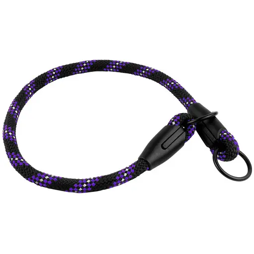 ик-удавка для собак Barksi Active светоотражающая 46х0.9 см черно-фиолетовая - фото 2