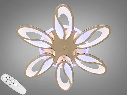 LED люстра на стелю з димером і кольоровим підсвічуванням,105W - фото 1