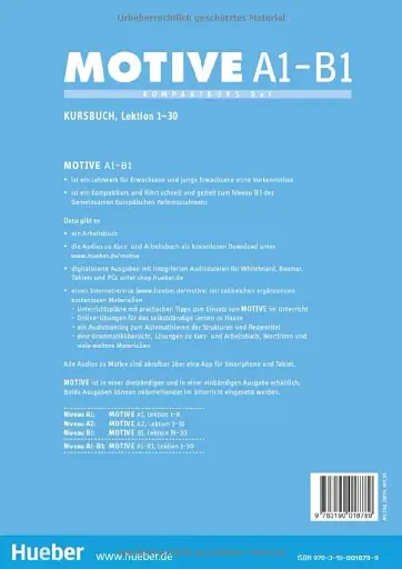 Motive A1-B1. Kursbuch, Lektion 1-30 - фото 2