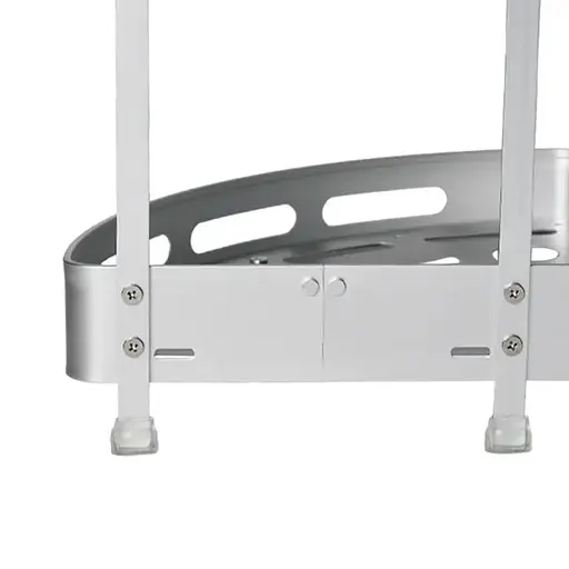 Полиця Homax дворівнева кутова алюмінієва 35.9х23.7х23.7 см срібляста (EBA-3520 AL) - фото 5