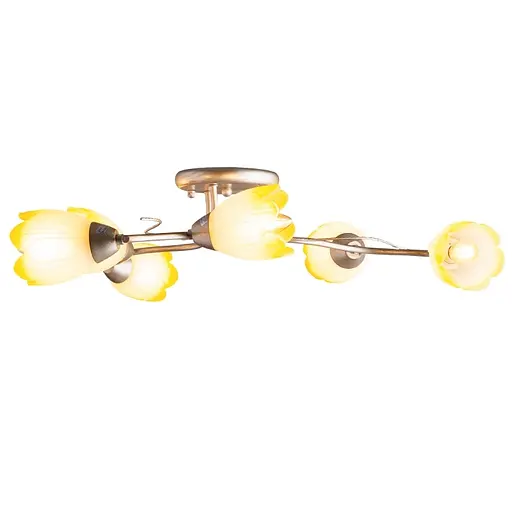 Люстра стельова Brille флористика E14 60W G (LK-196S/6) - фото 4