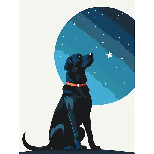 Картина за номерами "Зоряний пес" Art Craft 11714-AC 30х40 см - фото 1