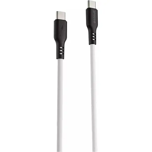 Кабель Proove Rebirth USB-C to USB-C 60W 1m White (CCRE60002202) [130373]