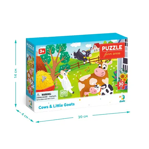 Детский пазл "Коровы и козлята" DoDo Toys 300683, 30 элементов - фото 5