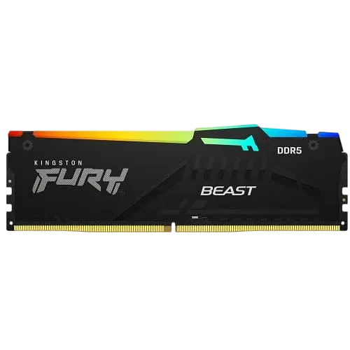 Оперативная память Kingston Fury 32GB DDR5 5200MHz Beast RGB Black (KF552C40BBA-32)