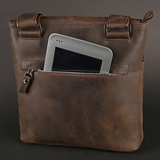 Сумка кожаная мужская SHVIGEL 25,5х23х4,5 см sum0012623 - фото 5