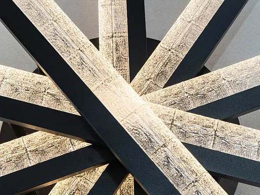 Стельова світлодіодна люстра Diasha MX3068 чорний 70W акрилові розсіювачі - фото 4