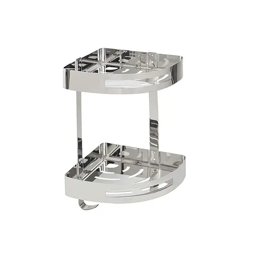 Полочка на два яруса Platinum 2201-2-9 Gb, Нержавеющая сталь - фото 2