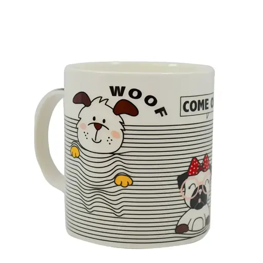 Чашка Vittora Смугаста з песиками 350 мл 1 шт. (111135) - фото 3