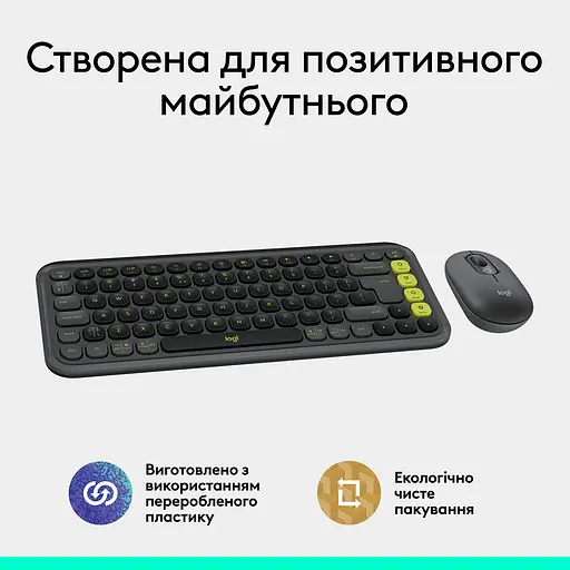 IT набір Logitech Pop Icon Combo Graphite (L920-013156) (7031714) - фото 6