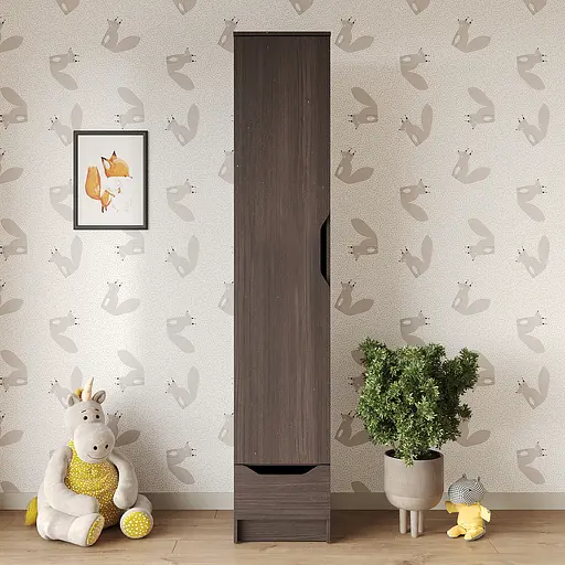 Пенал закрытый 1Д1Ш Лилу 40x40x210 см Дуб ристрето (MBS-1389) - фото 2