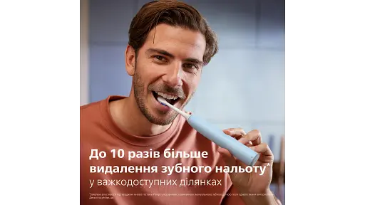 Электрическая зубная щетка Philips Sonicare HX7406/02 серии 6100 бело-голубая - фото 7