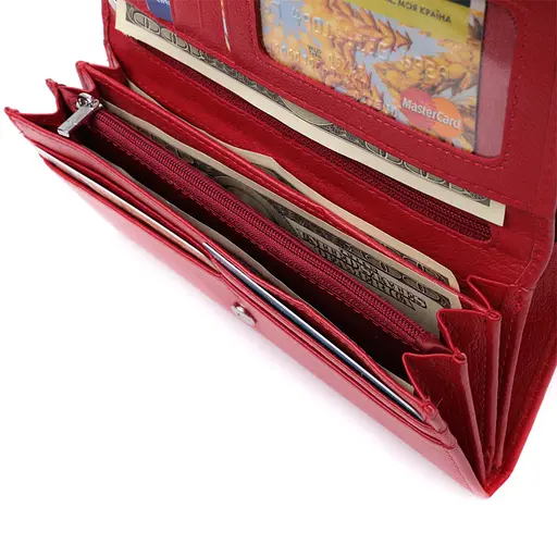 Кожаный женский кошелек ST Leather 18.5х9.5х3.5 см acs0029410 - фото 7