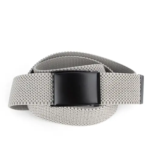 Ремінь-гумка чоловічий на затиску PS-40023 (115 см) світло-сірий плетений - фото 1