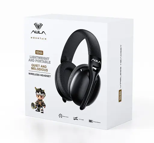 Наушники беспроводные Aula S-6 Wireless Headset Black - фото 6