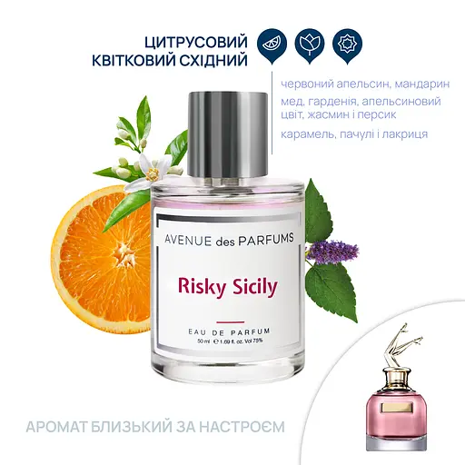 Парфумована вода Risky Sicily Avenue des Parfums 50 мл - фото 2
