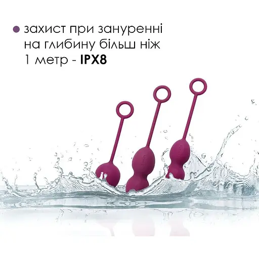 Набір вагінальних кульок Svakom Nova Violet зі зміщеним центром ваги - фото 4