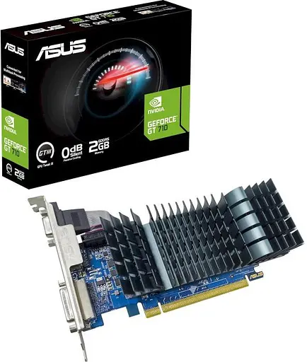 Видеокарта ASUS GT 710 2Gb (GT710-SL-2GD5-BRK) (GDDR5, 32 bit, PCI-E 2.0 x16) Б/у - фото 3