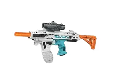 Автомат ST 626 A стреляет орбизами и мягкими пулями, глушитель, очки, 2 магазина в коробке (6974266412768) Бирюзовый - фото 1