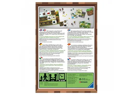 Настольная игра Ravensburger Майнкрафт: Строители и Биомы. Фермерский рынок (Minecraft - Builders & Biomes Farmers Market expansion) (англ.) (PS136) - фото 2