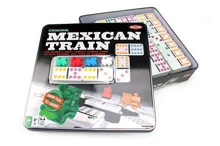 Настільна гра Tactic Мексиканський Поїзд (у метал. коробці) (Mexican Train) (54005) - фото 2