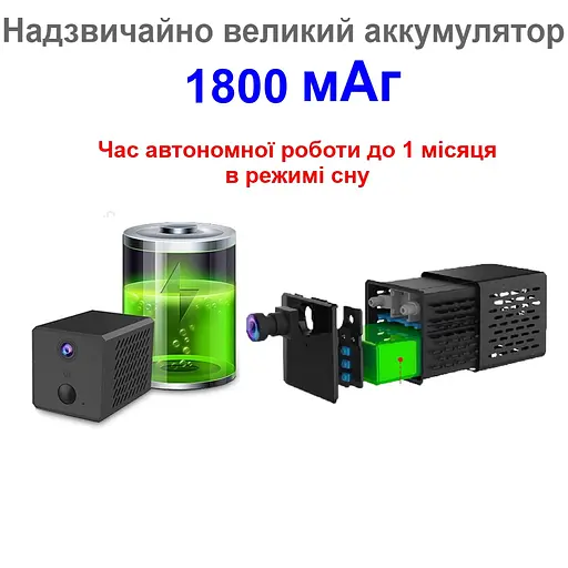 4G міні камера відеоспостереження Nectronix T10, Full HD 1080P, датчик руху, акумулятор 1800 мАч (100826) - фото 6