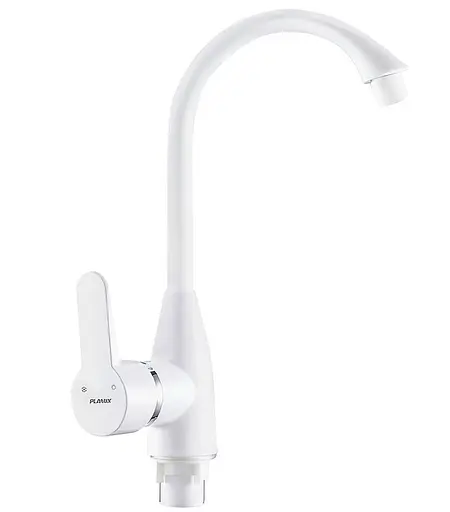 Смеситель для кухни Plamix Mario-011(W) White PM0609 - фото 1