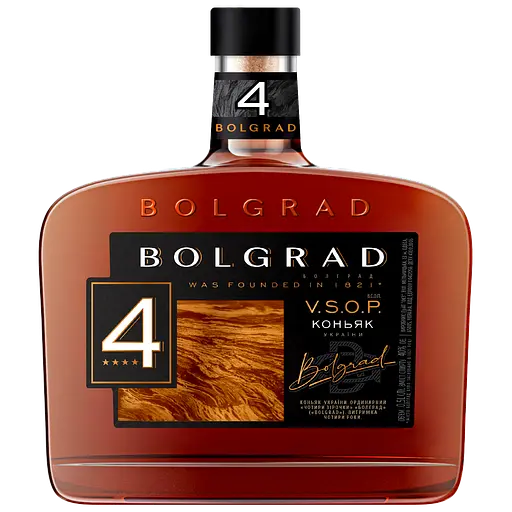 Коньяк України Bolgrad VSOP 4 зірки 40% 0.5 л (490007)