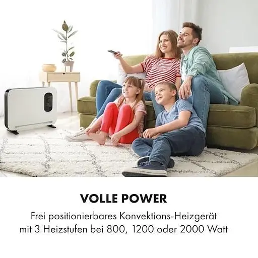 Обігрівач конвекційний Klarstein Baltrum flow до 40 м кв білий (10035034) - фото 6