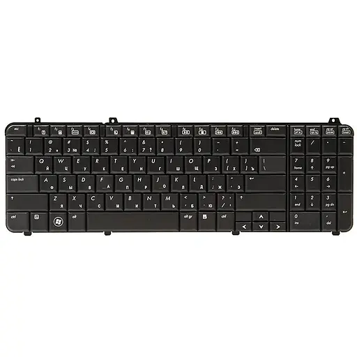 Клавіатура для ноутбука HP Pavilion DV6-1000, DV6T -1000 чорний, чорний фрейм