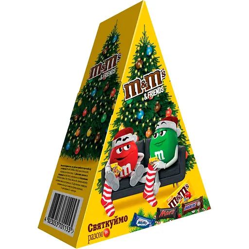 Набір подарунковий M&Ms & Friends Новорічна ялинка 96.5 г