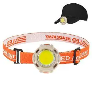 Фонарь налобный CY-2026-В-COB LED Белый Красный Голубой аккумуляторный USB Type-C Box - фото 2