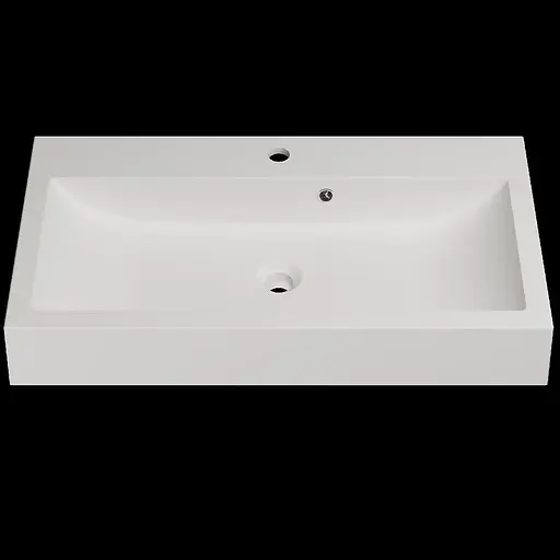 Раковина матовая накладная Amidicon Laguna 80 800x430 из литого камня LAGUNA_80_MAT, Белый матовый - фото 1