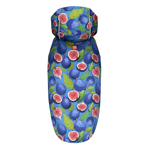 Дощовик-накидка з капюшоном для собак Waudog Clothes, малюнок "Інжир", XS, А 26-29 см, B 32-41 см, С 21-26 см - фото 3