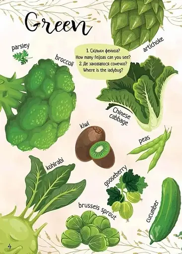 Дитячий простір : Мої улюблені фрукти та овочі / My favorite vegetables and fruits (Українська ) - фото 6