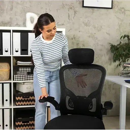 Офисное кресло Di Volio Praso черный - фото 10