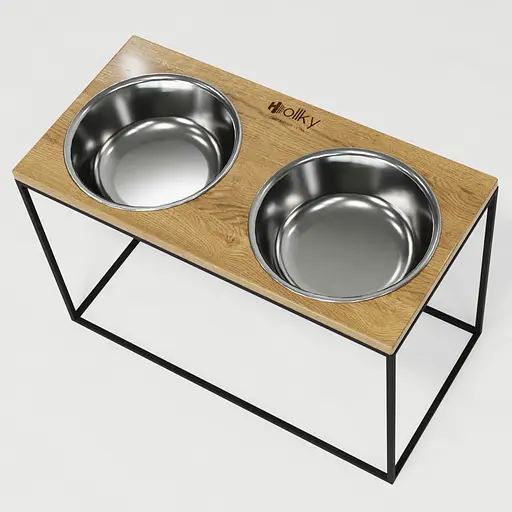 Hollky Base XXL40 — миски на підставці для дуже великих собак (2 × 2,8 л) - фото 8