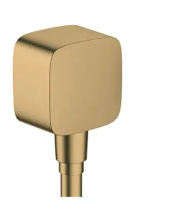 Шлангове під'єднання Hansgrohe FixFit E зі зворотнім клапаном Brushed Bronze 26457140, Бронза - фото 1