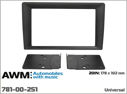 Универсальная рамка для перехода с 9" на 2 DIN AWM 781-00-251 - фото 5