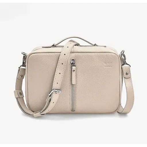 Жіноча шкіряна сумка Avenue світло-бежевий флотар - фото 1