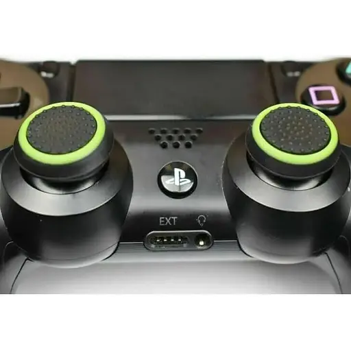 Накладки на стики Thumb Grips 4-pack для PS4-PS5-Xbox Black-Green [122997] - фото 3