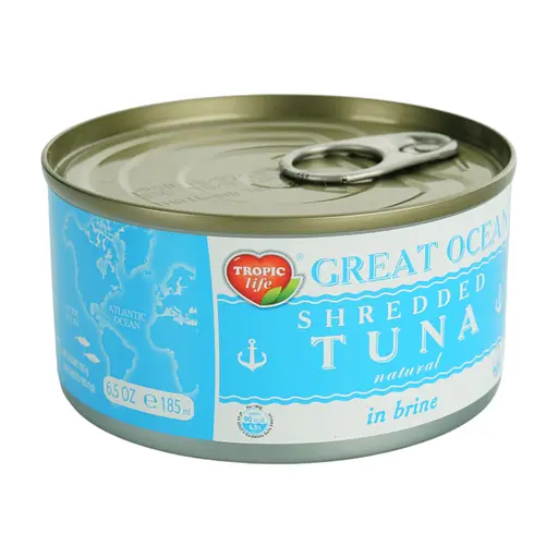 Тунец измельченный в собственном соке Great Ocean 185 мл (185 г) - фото 2
