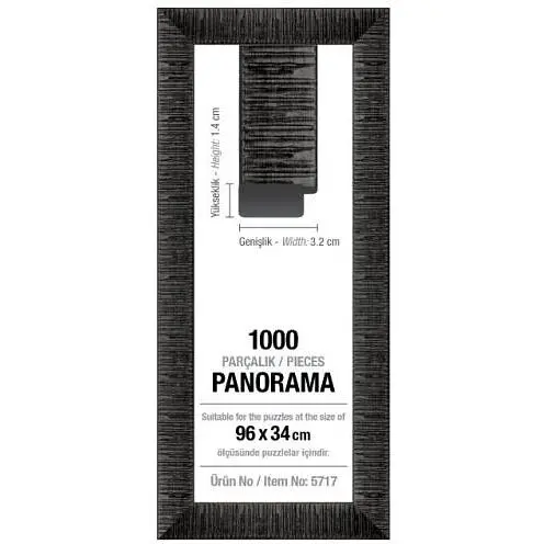 Рамка для пазлов Art Puzzle 1000 эл. панорама 30 мм черная (5717)
