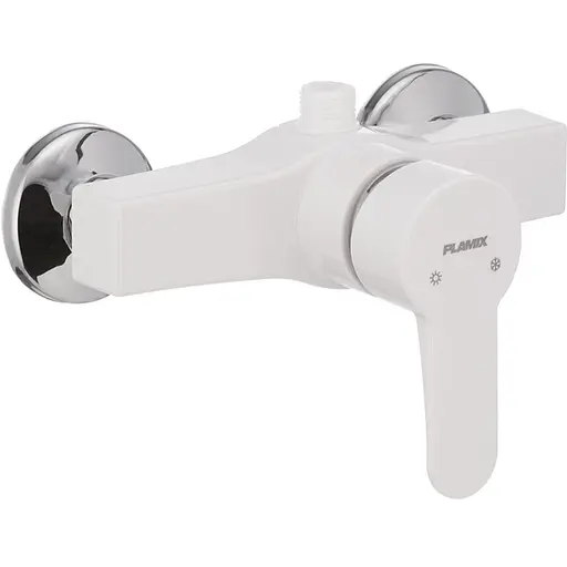 Смеситель для душа PLAMIX Mario-003 White (без шланга и лейки) (PM0011) - фото 1