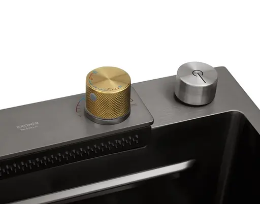 Кухонная мойка Kroner KRP Schwarze - SET7545HM PVD (3.0/0.8 мм) (CV033382) - фото 8