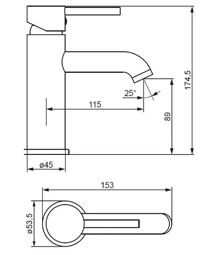 Змішувач для раковини DAMIXA Scandinavian Pure (360210300) - фото 4